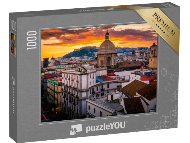 puzzle 1000 dílků „Úchvatný pohled na Neapol shora při západu slunce“