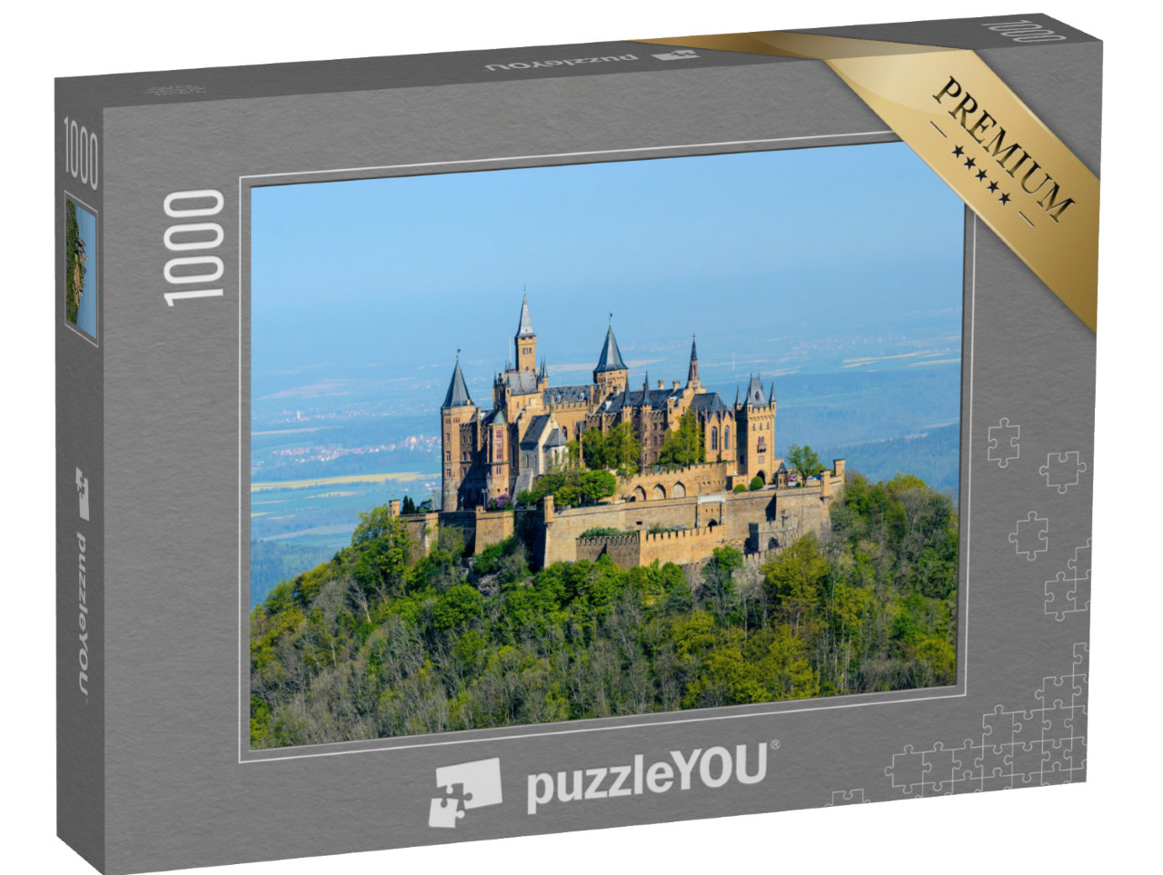 puzzle 1000 dílků „Působivý zámek: zámek Hohenzollern“