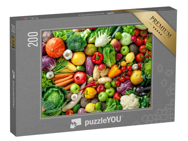 puzzle 200 dílků „Čerstvé ovoce a zelenina“