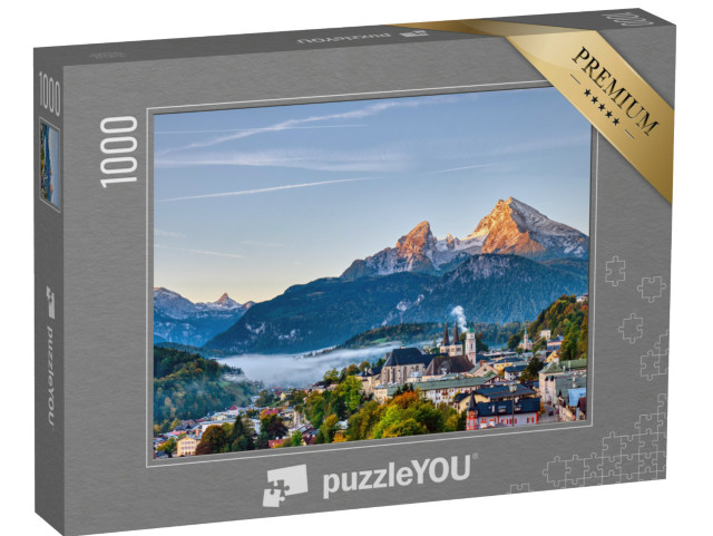 puzzle 1000 dílků „Berchtesgaden a Watzmann v Bavorských Alpách“