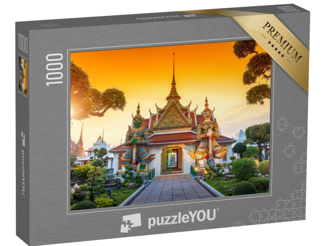 puzzle 1000 dílků „Chrám Wat Arun při západu slunce v Bangkoku, Thajsko“