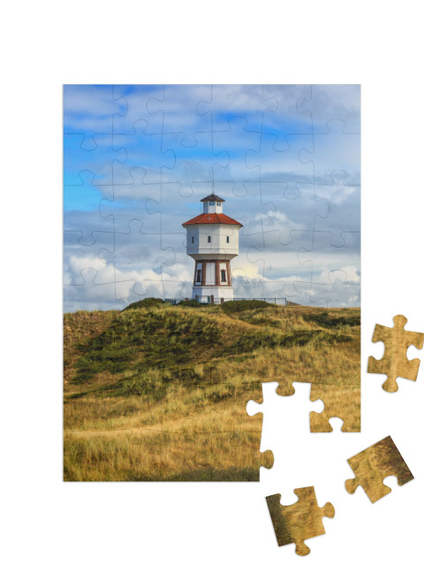 puzzle 48 dílků „Maják na ostrově Langeoog, Dolní Sasko“