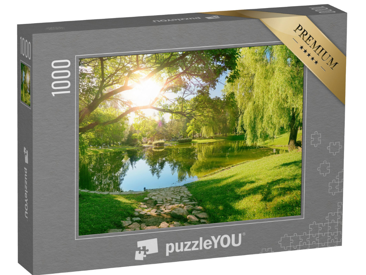 puzzle 1000 dílků „Jarní den v parku“