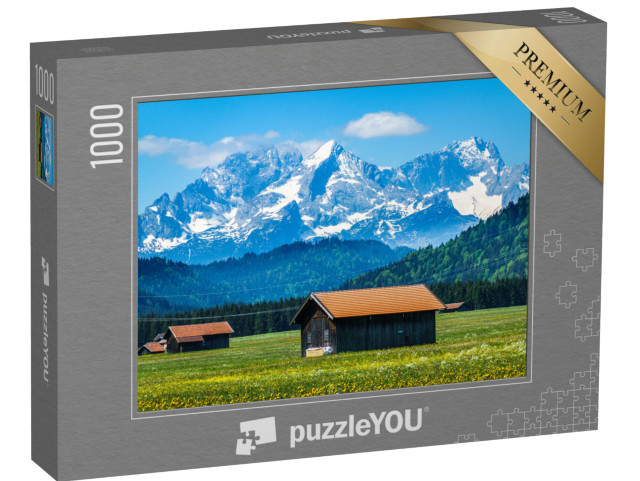 puzzle 1000 dílků „Krajina v pohoří Wetterstein“