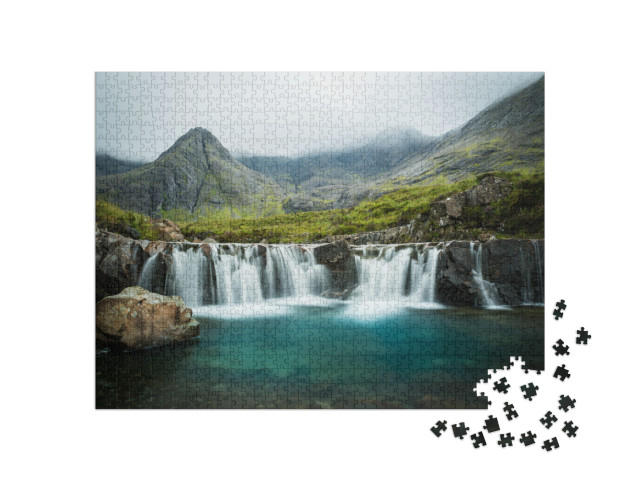 puzzle 1000 dílků „Fairy Pools, ostrov Skye, Skotsko“