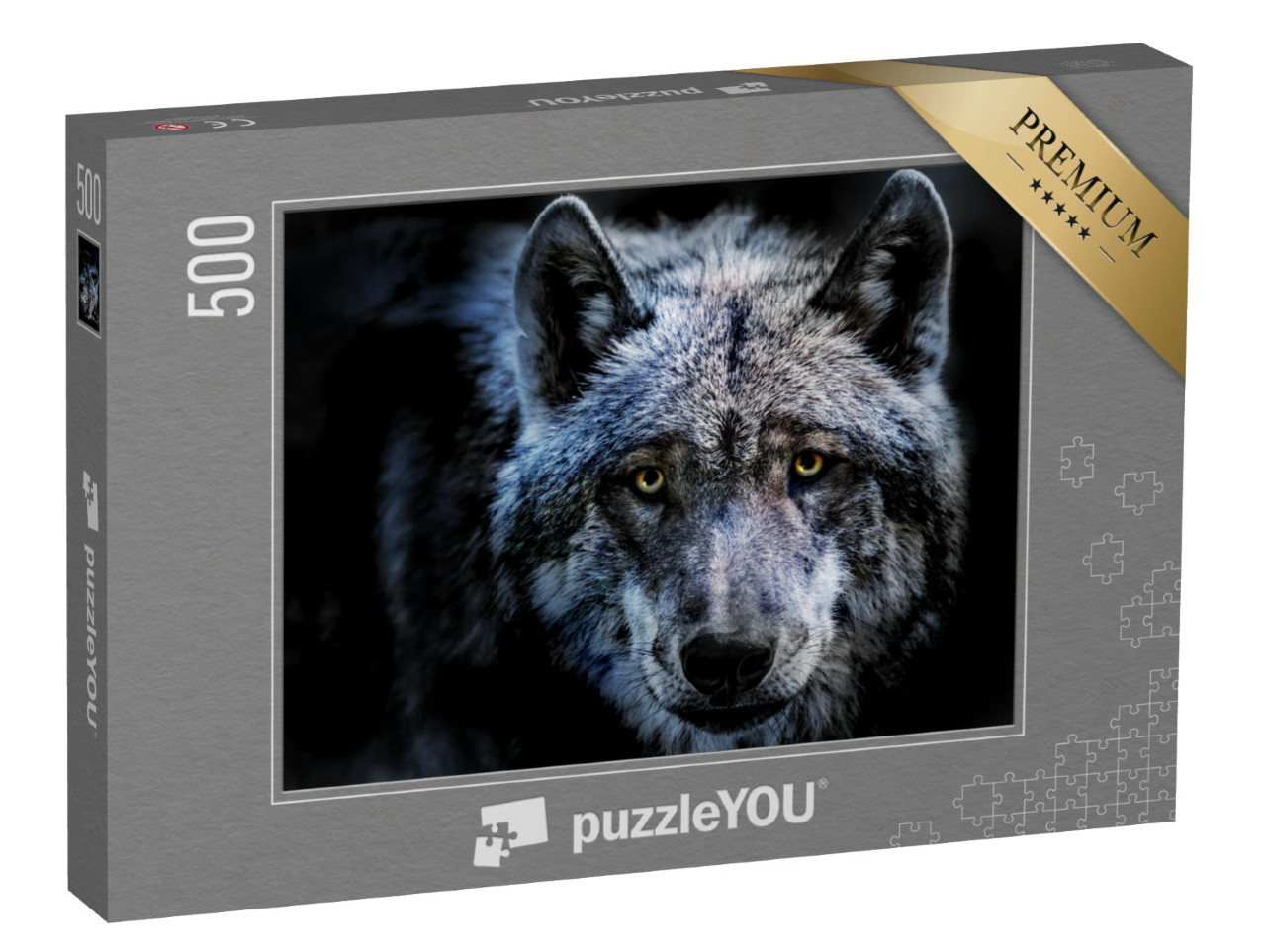 puzzle 500 dílků „Portrét vlka“