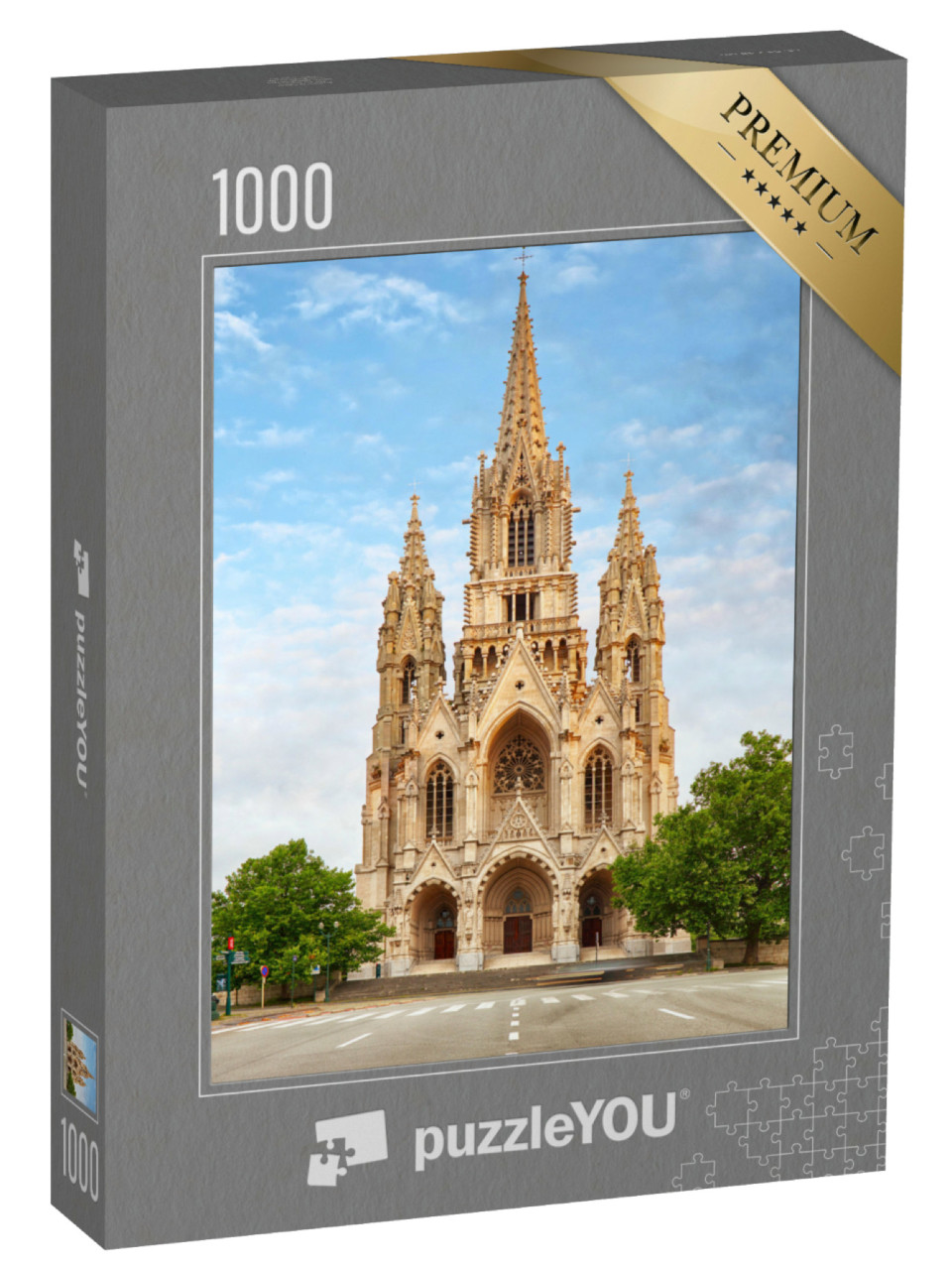 puzzle 1000 dílků „Katedrála Notre Dame du Sablon, Brusel, Belgie“