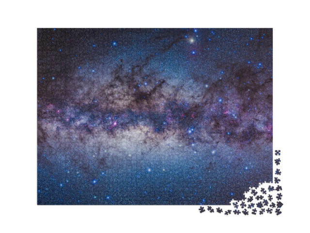 puzzle 2000 dílků „Mléčná dráha na noční obloze“