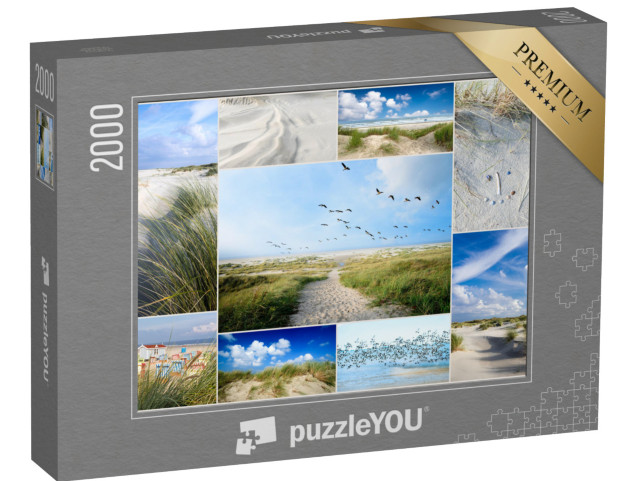 puzzle 2000 dílků „Koláž dojmů z Langeoogu, Německo“