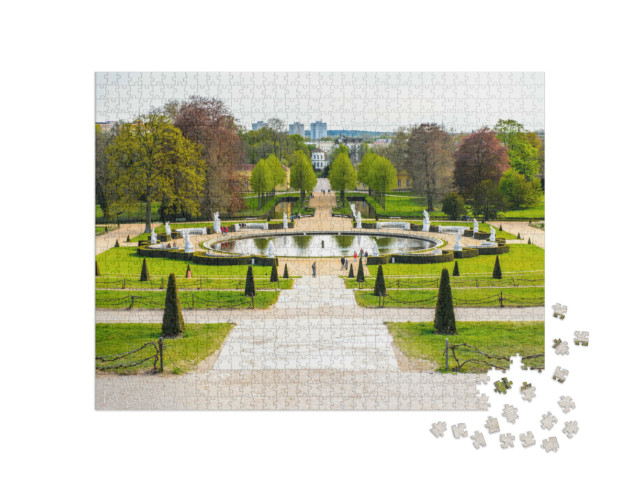 puzzle 1000 dílků „Zahrada u zámku Sanssouci v Postupimi“
