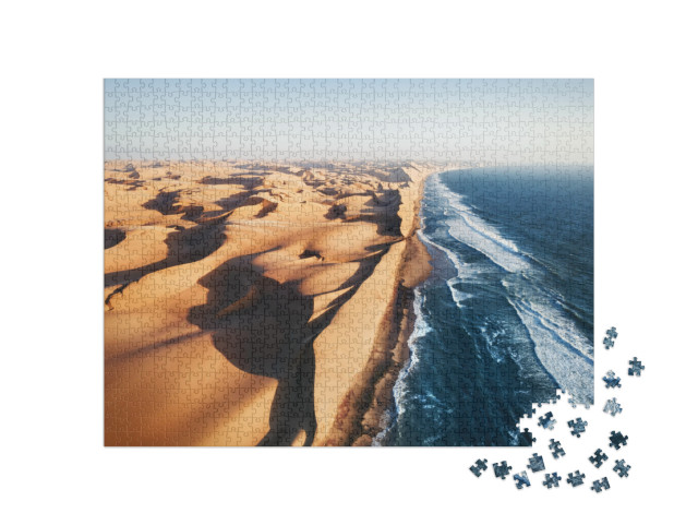 puzzle 1000 dílků „Místo, kde se stýká poušť Namib a Atlantský oceán“