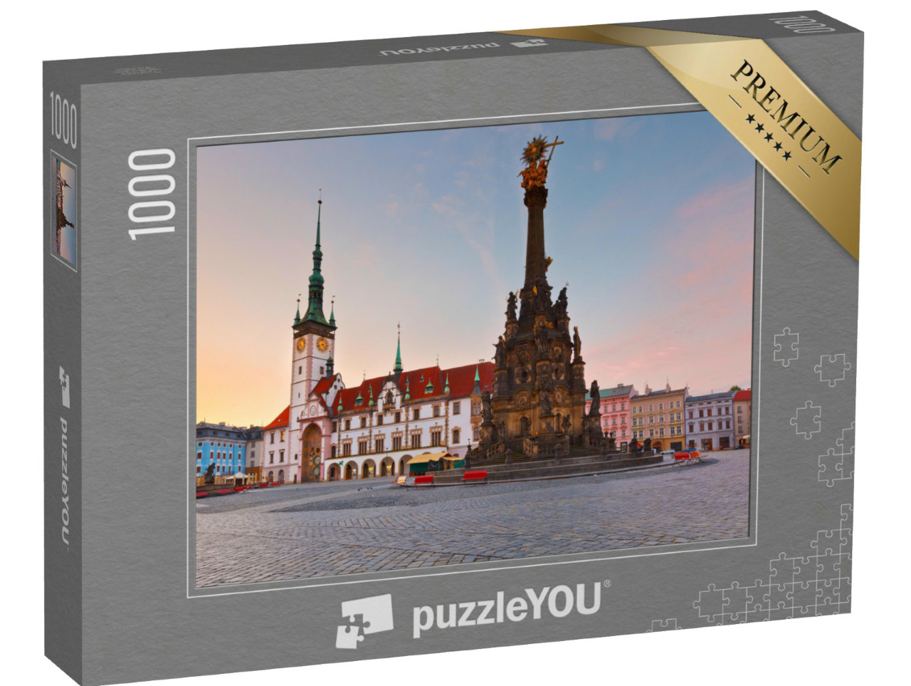 puzzle 1000 dílků „Radnice a sloup Nejsvětější Trojice, Olomouc, Česká republika“