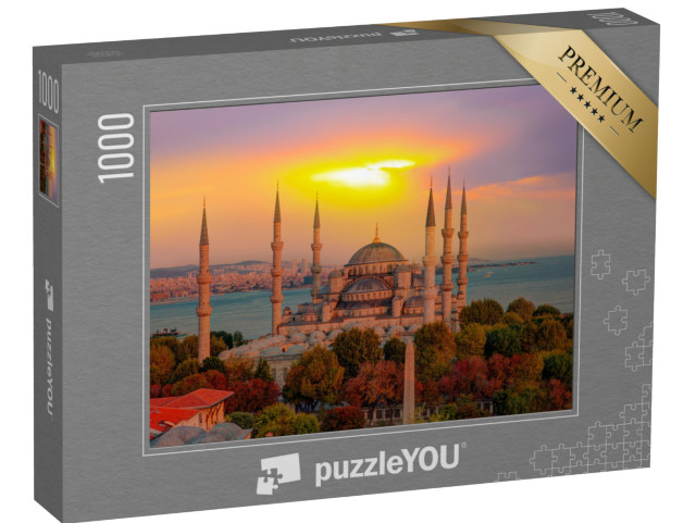 puzzle 1000 dílků „Modrá mešita, Istanbul, Turecko.“