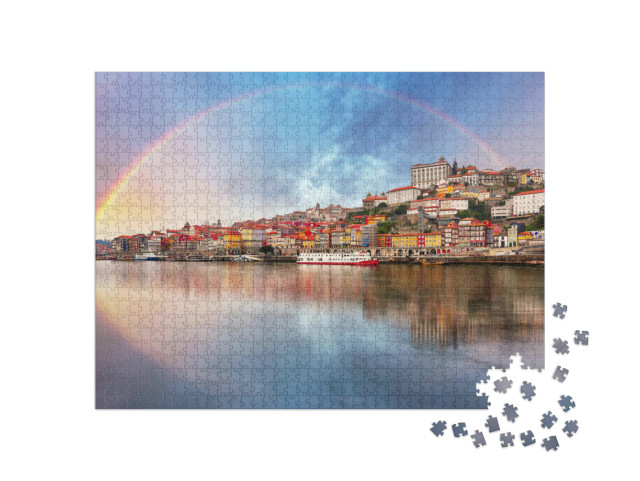 puzzle 1000 dílků „Duha nad Portem, Portugalsko“