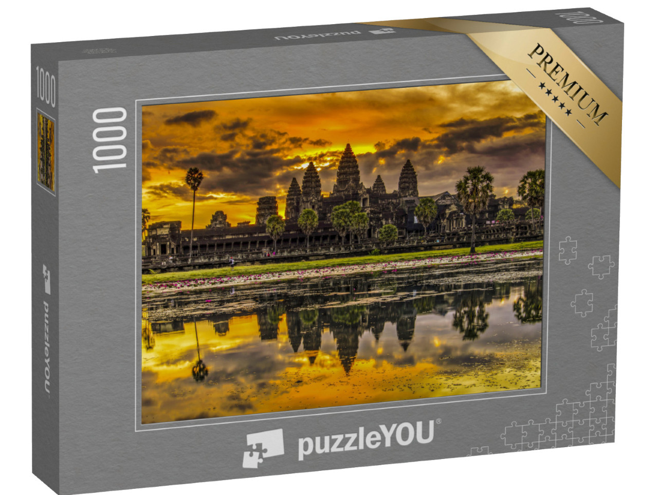 puzzle 1000 dílků „Východ slunce nad Angkor Vat, Kambodža“