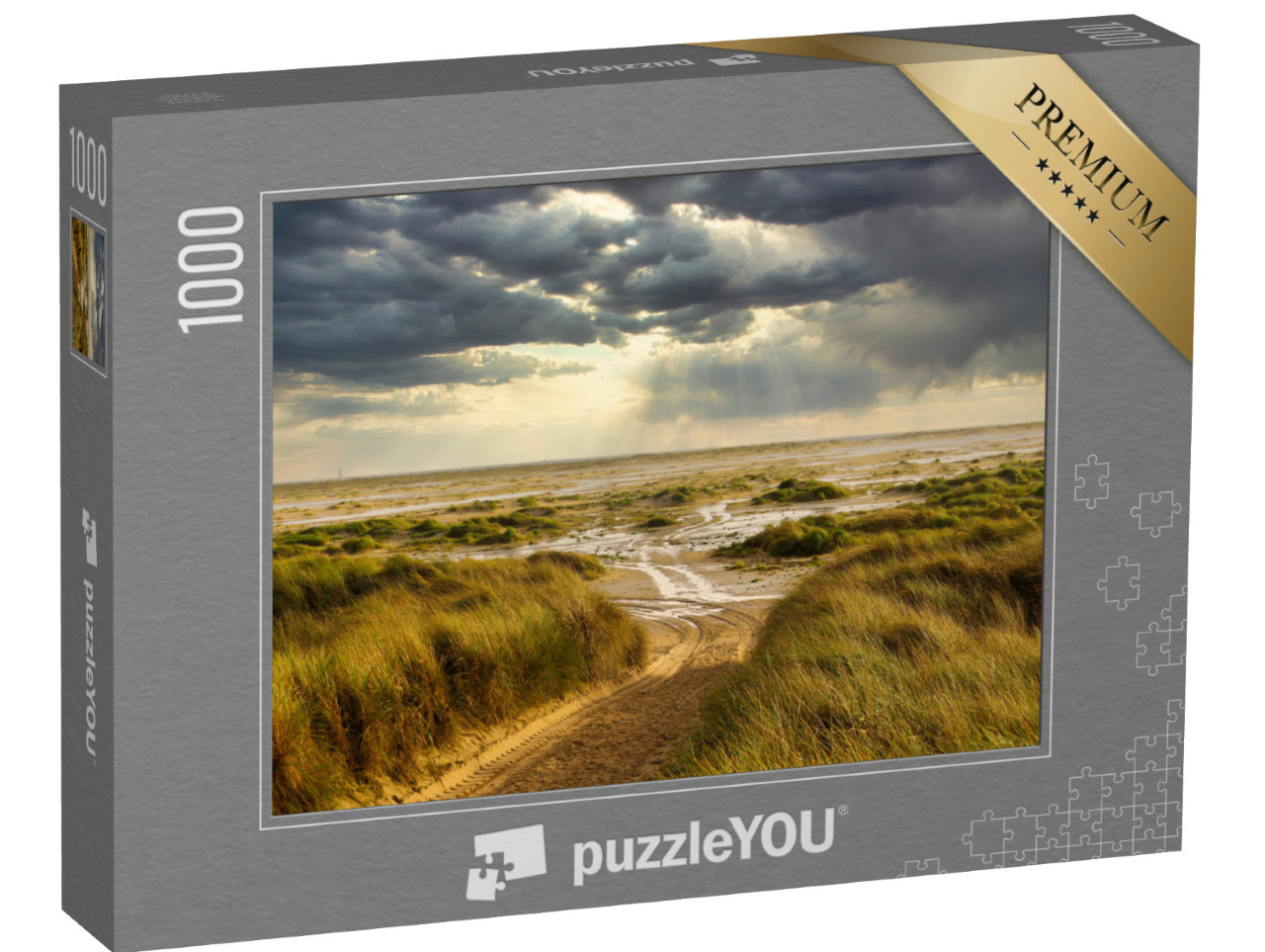 puzzle 1000 dílků „Duny na pláži v Amrumu, Německo“