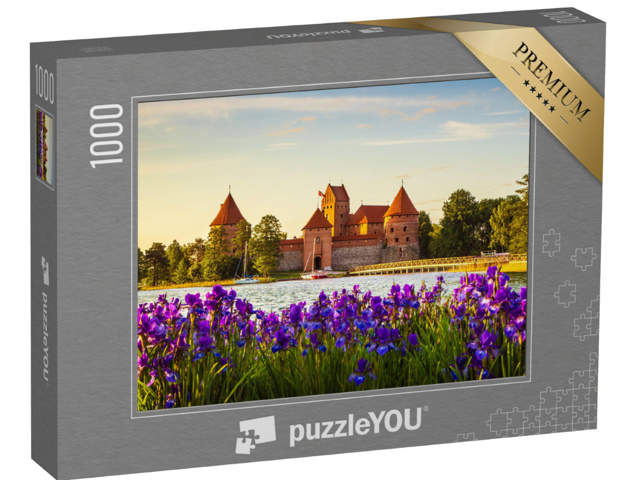 puzzle 1000 dílků „Hrad na ostrově Trakai, památka v Litvě“