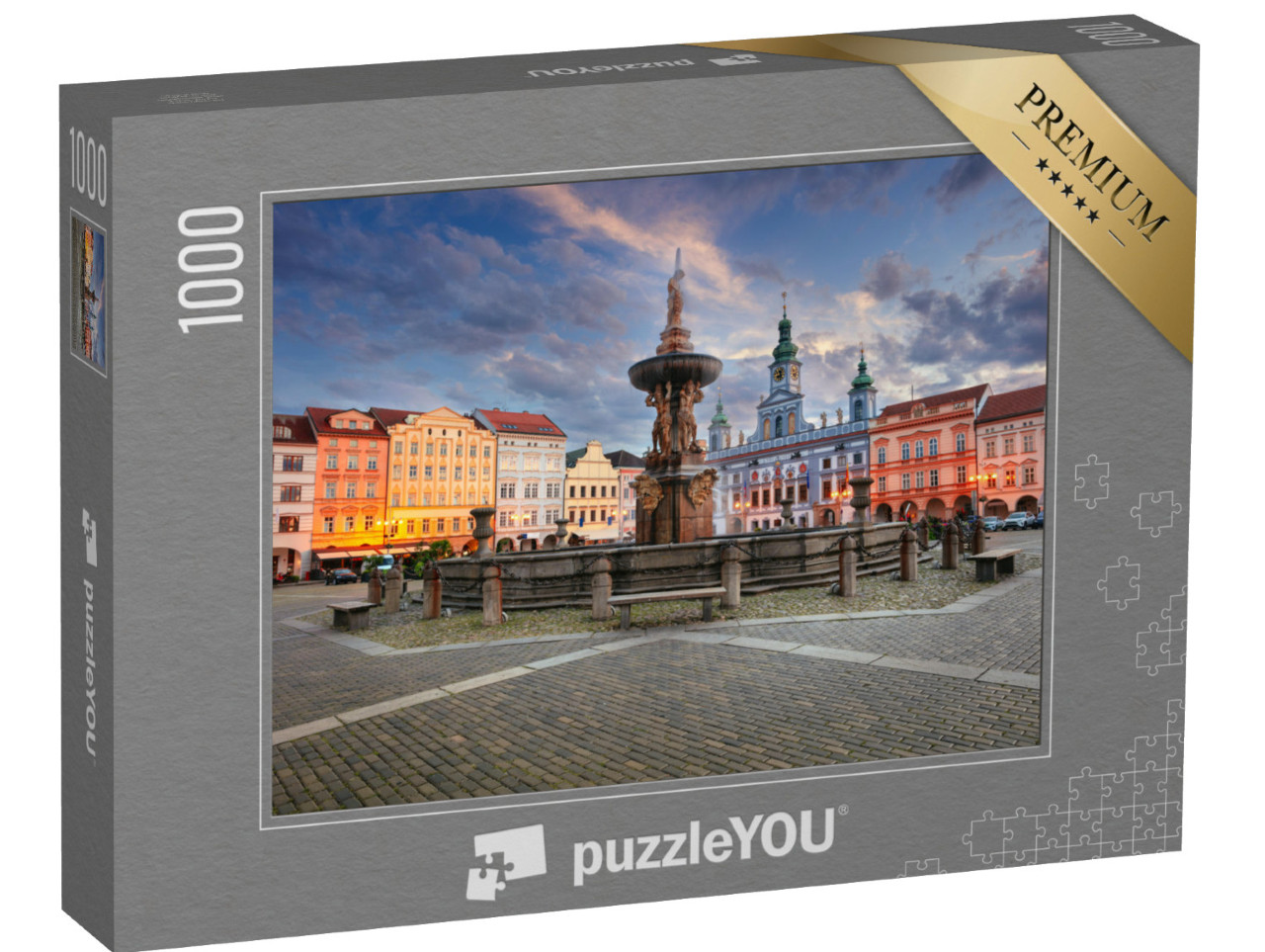 puzzle 1000 dílků „České Budějovice, Česká republika“