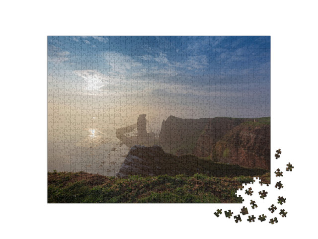 puzzle 1000 dílků „Lange Anna na Helgolandu v ranní mlze“