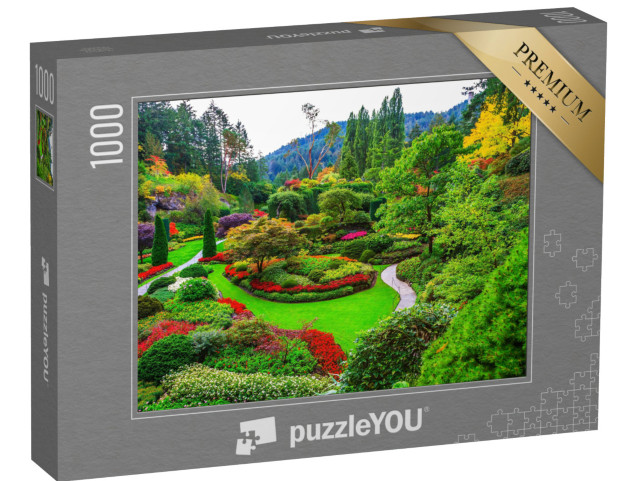 puzzle 1000 dílků „Butchartovy zahrady - Zahrady na ostrově Vancouver Island“