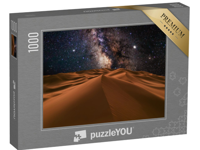 puzzle 1000 dílků „Saharská poušť pod hvězdnou noční oblohou“