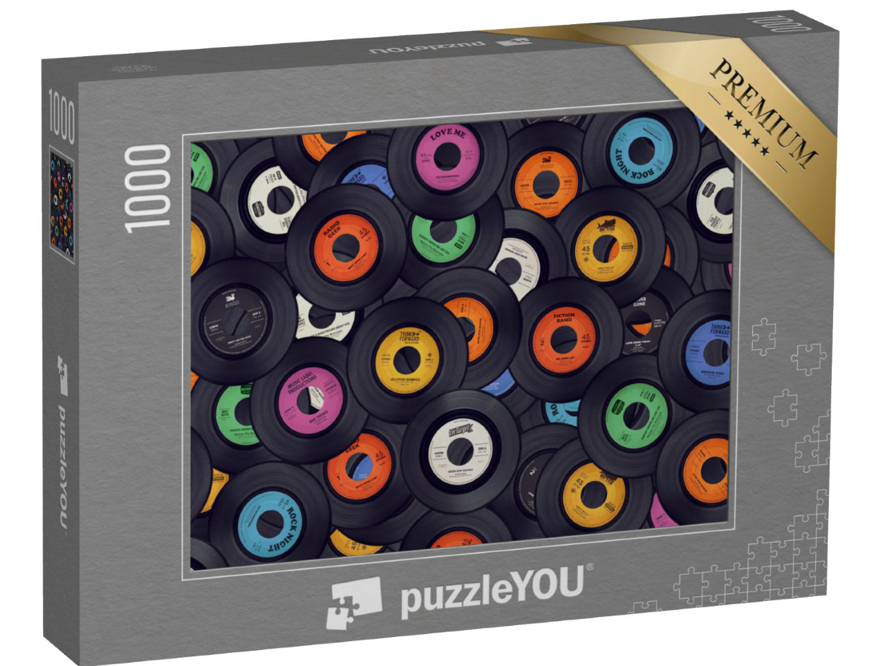 puzzle 1000 dílků „Vinylové desky“