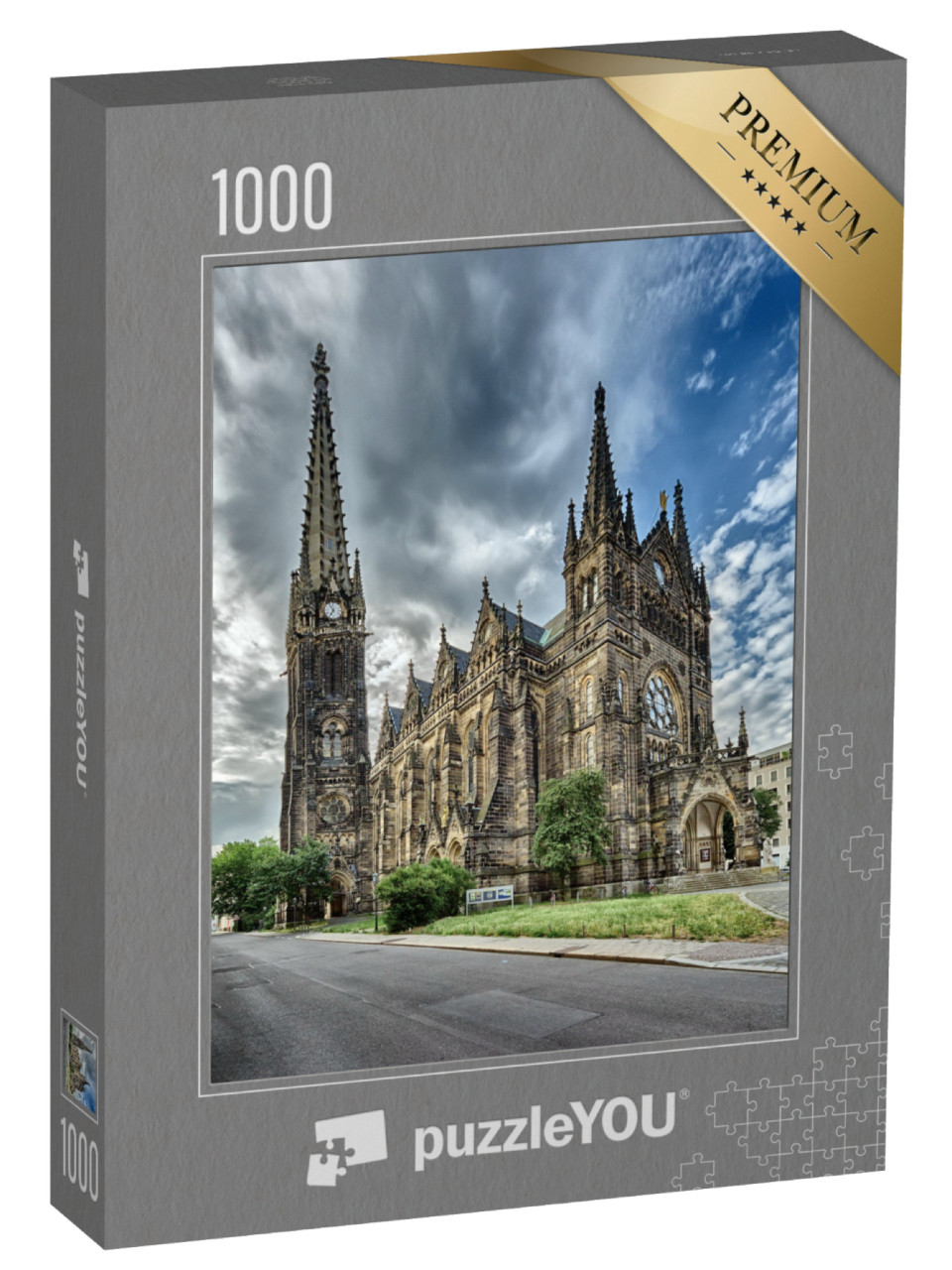 puzzle 1000 dílků „Kostel svatého Petra v Lipsku v Německu“