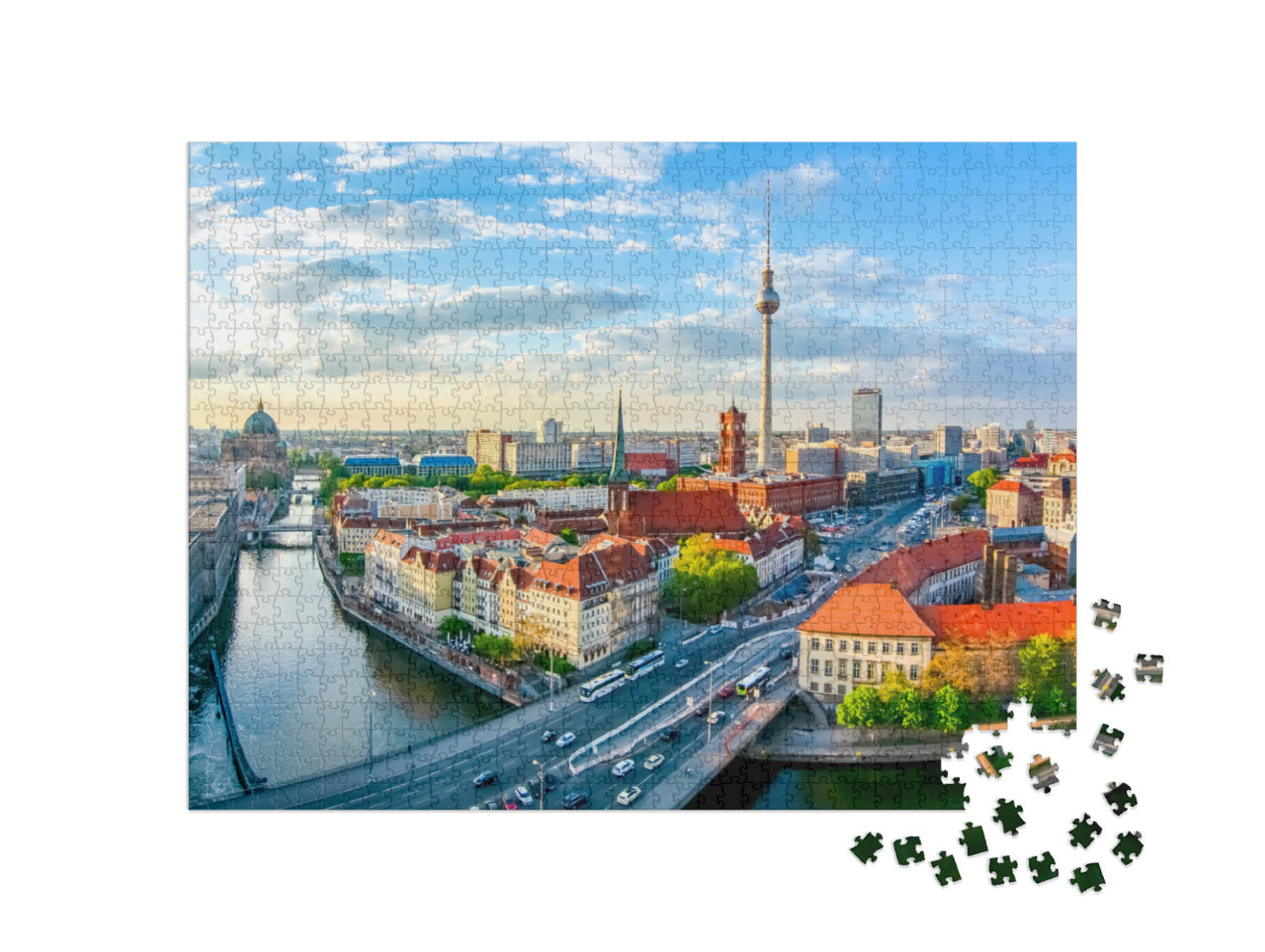 puzzle 1000 dílků „Krásná krajina Berlína, Německo“