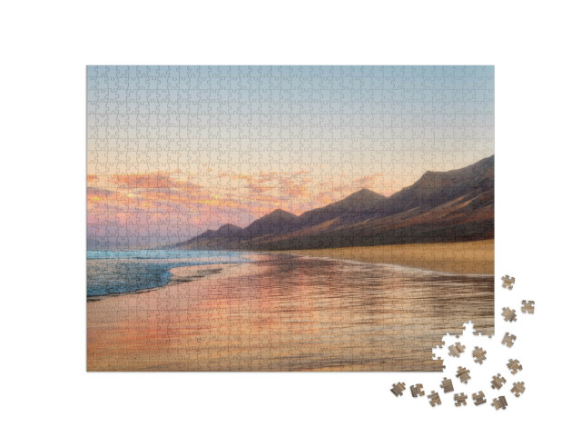puzzle 1000 dílků „Nekonečná pláž Cofete, Fuerteventura, Kanárské ostrovy“