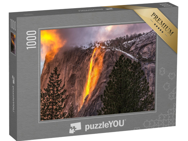 puzzle 1000 dílků „Přesličkové vodopády v Yosemitském národním parku“