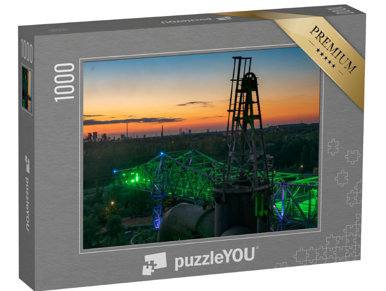 puzzle 1000 dílků „Ocelárna u Duisburgu, Porúří, Severní Porýní-Vestfálsko“