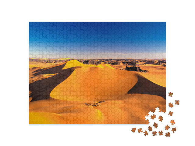 puzzle 1000 dílků „Západ slunce v národním parku Tassili nAjjer, Alžírsko“