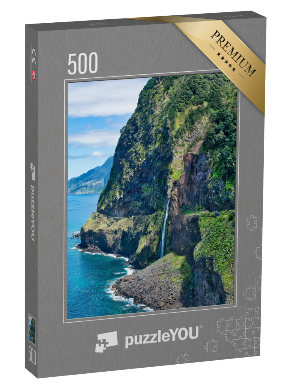 puzzle 500 dílků „Vodopády Bridal Veil na ostrově Madeira, Portugalsko“