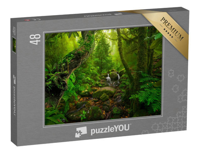 puzzle 48 dílků „Asijský tropický deštný prales“