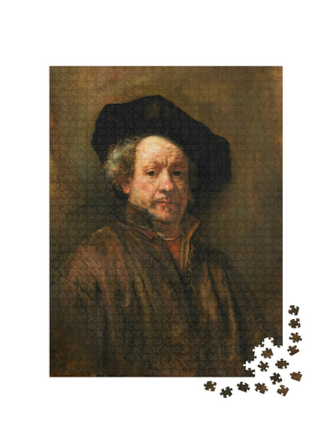 puzzle 1000 dílků „Rembrandt - Autoportrét“