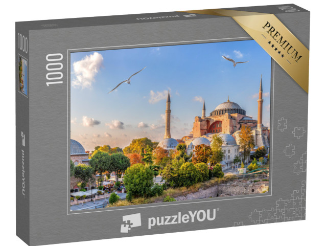 puzzle 1000 dílků „Pohled na Hagia Sofia, Istanbul, Turecko“