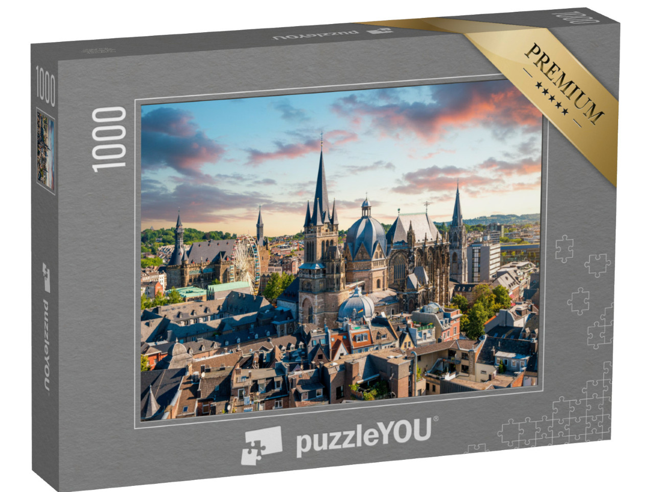 puzzle 1000 dílků „Město Cáchy, Německo“