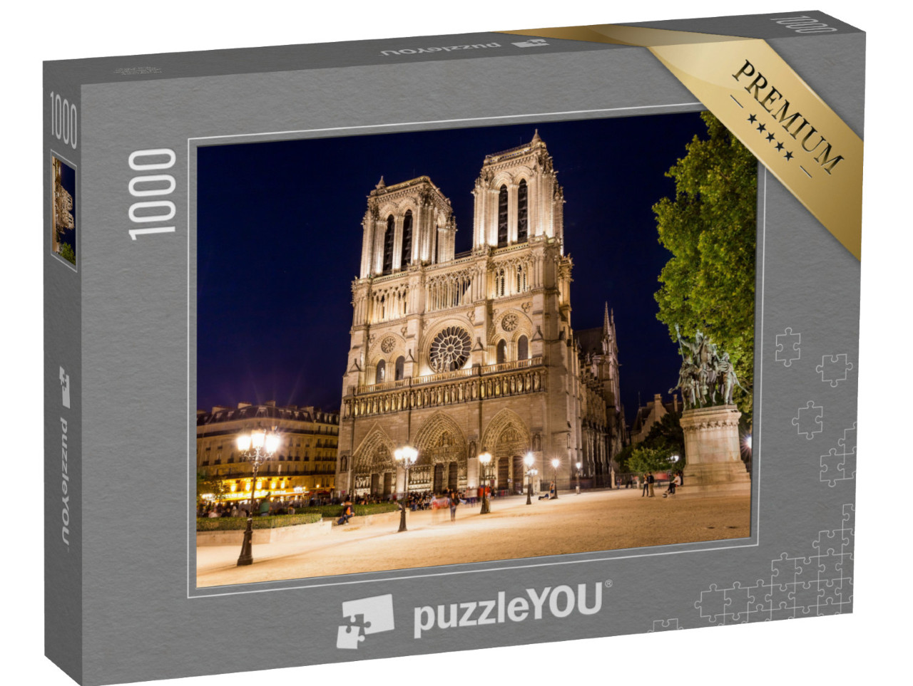 puzzle 1000 dílků „Katedrála Notre Dame v Paříži, Francie“