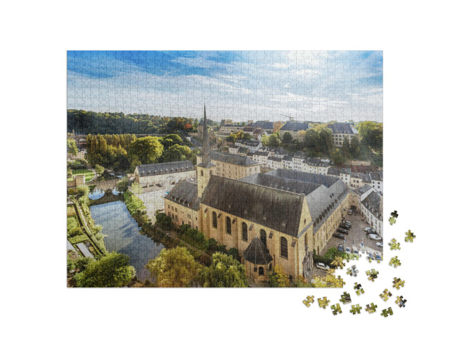 puzzle 1000 dílků „Panorama Lucemburska“