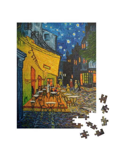 puzzle 200 dílků „Kavárna v Paříži podle Vincenta Van Gogha“