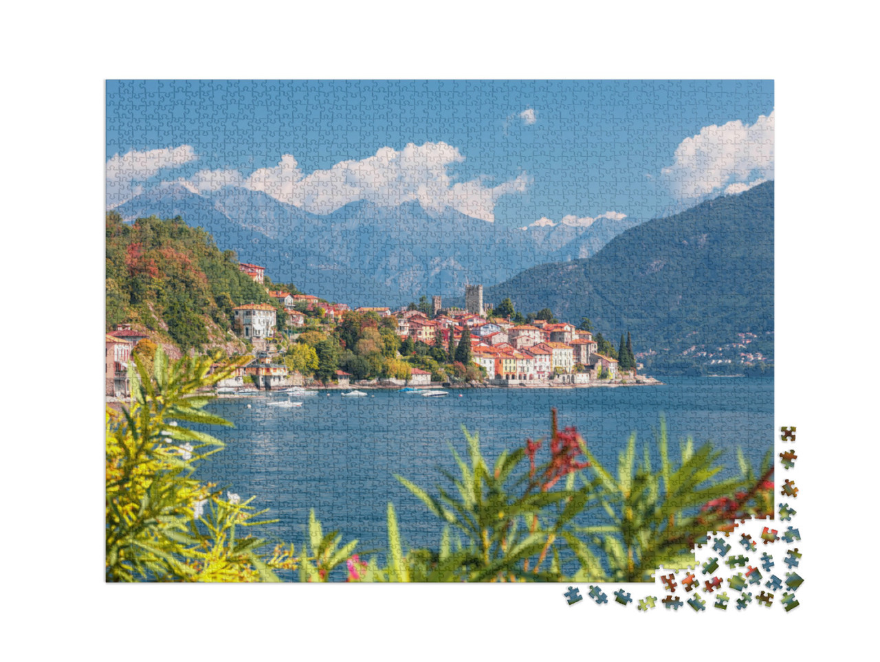 puzzle 2000 dílků „Malcesine u jezera Garda, Itálie“