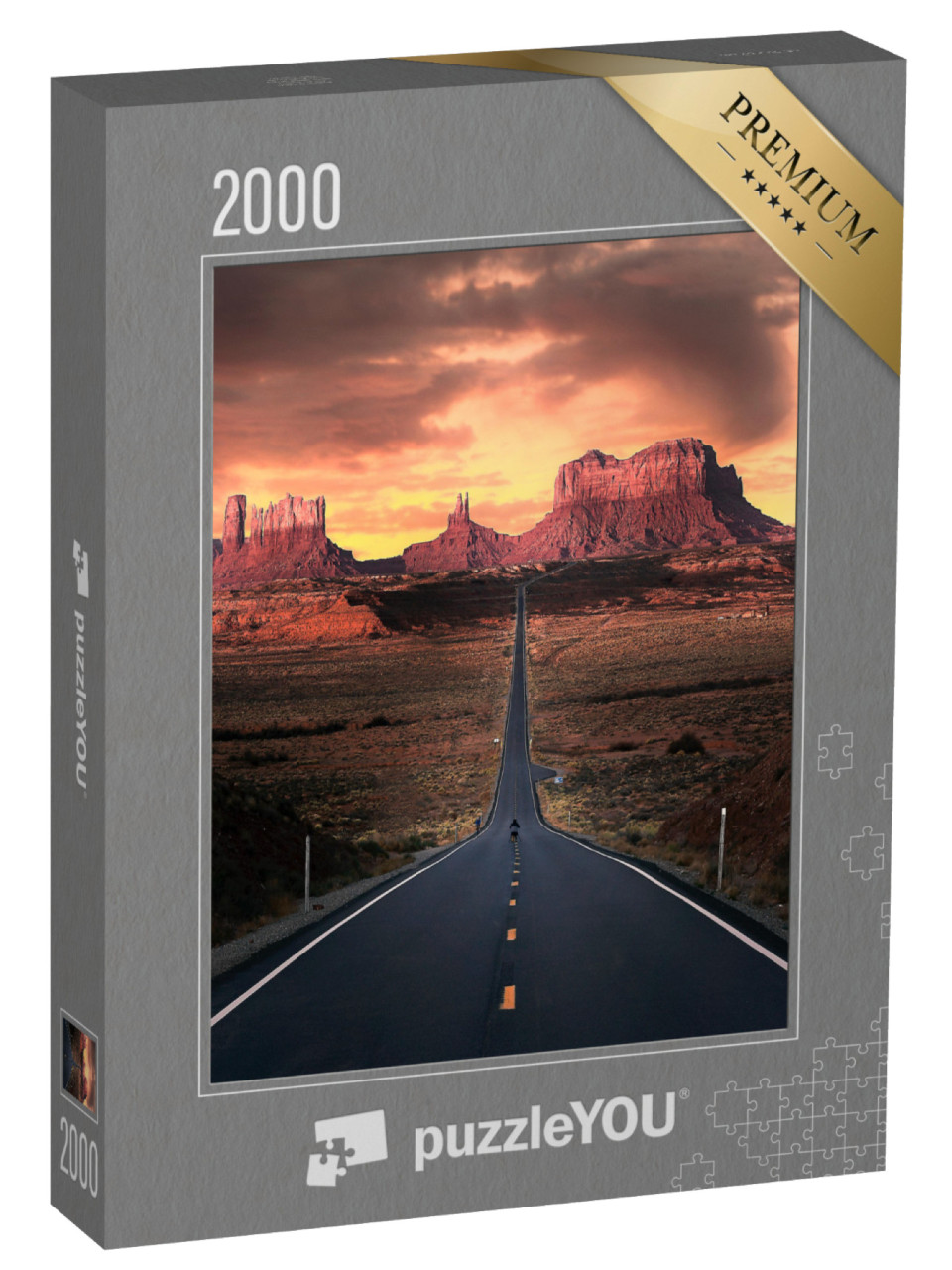 puzzle 2000 dílků „Monument Valley, Utah, USA“
