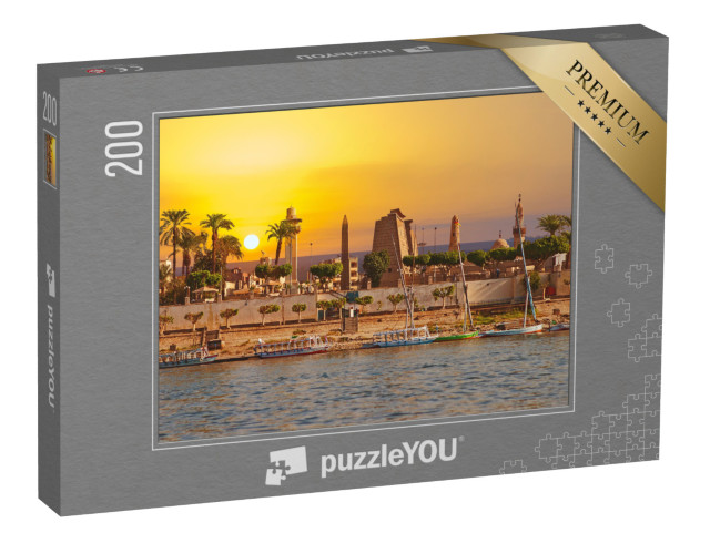 puzzle 200 dílků „Slunečný den na Nilu v Luxoru, Egypt“