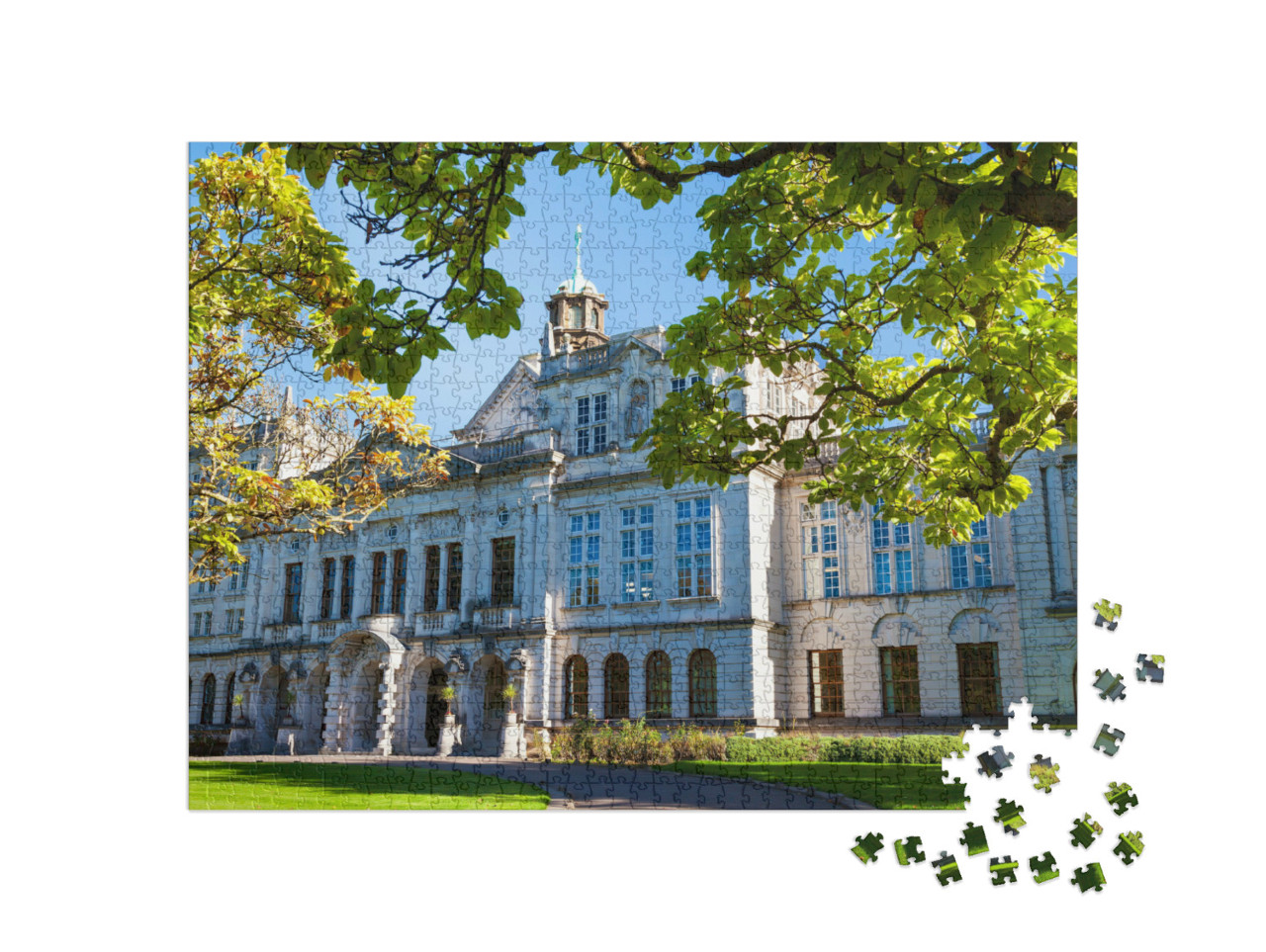 puzzle 1000 dílků „Cardiffská univerzita, Wales, Velká Británie“