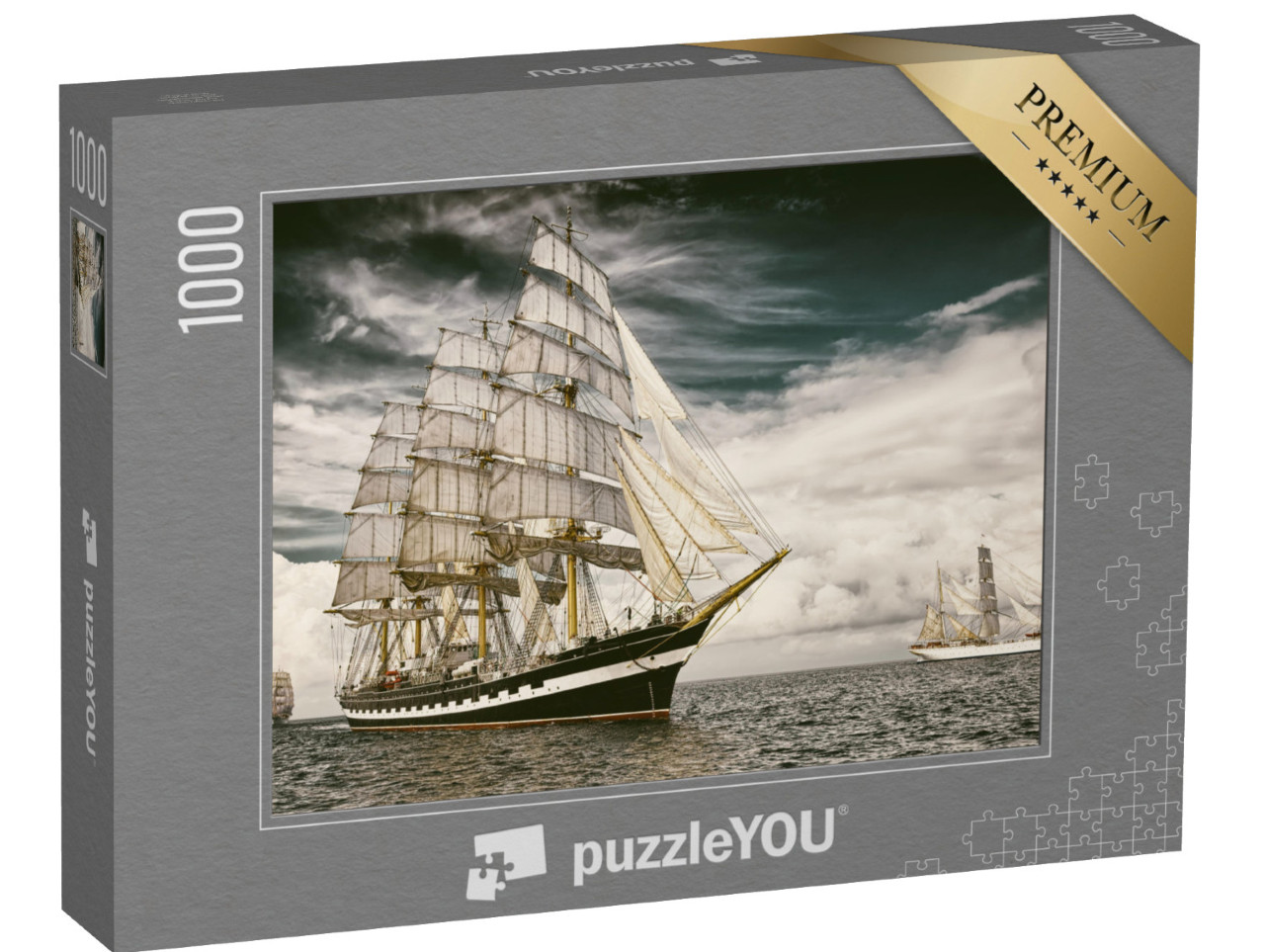 puzzle 1000 dílků „Plachetnice na cestě přes moře“