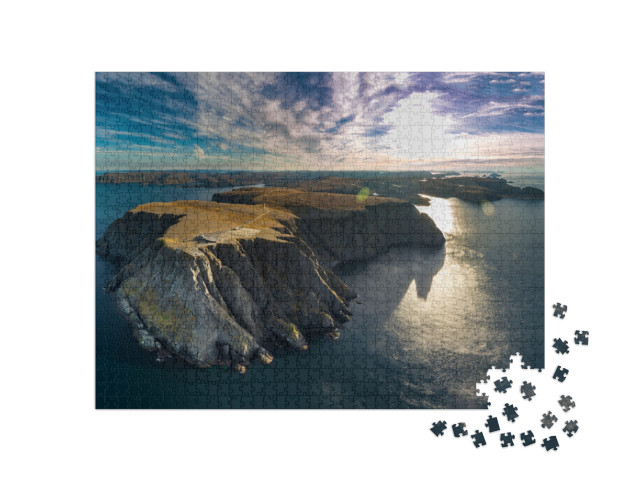 puzzle 1000 dílků „Letecký pohled na Nordkapp v nejvzdálenější části Norska“