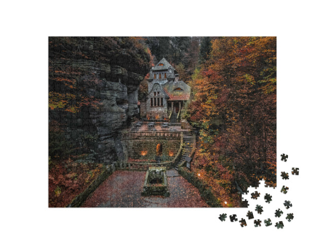 puzzle 1000 dílků „Hřensko, České Švýcarsko, Česká republika“