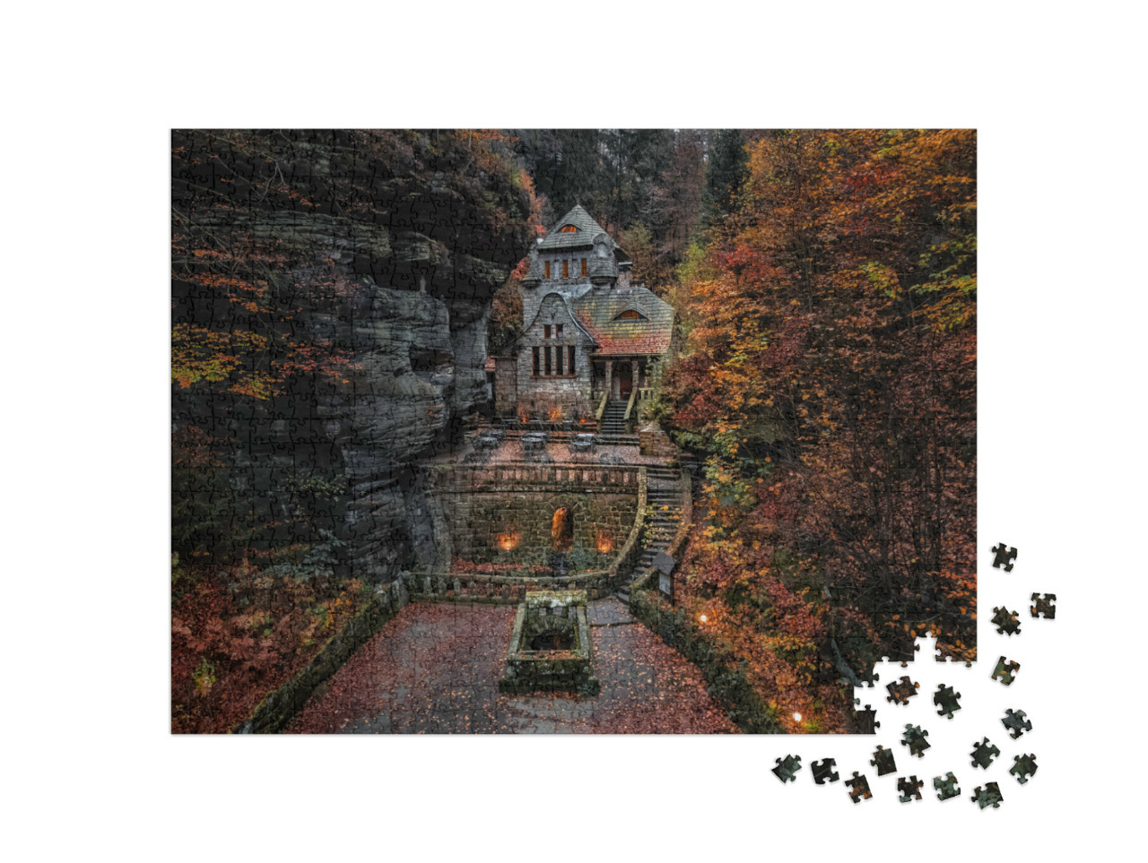 puzzle 1000 dílků „Hřensko, České Švýcarsko, Česká republika“