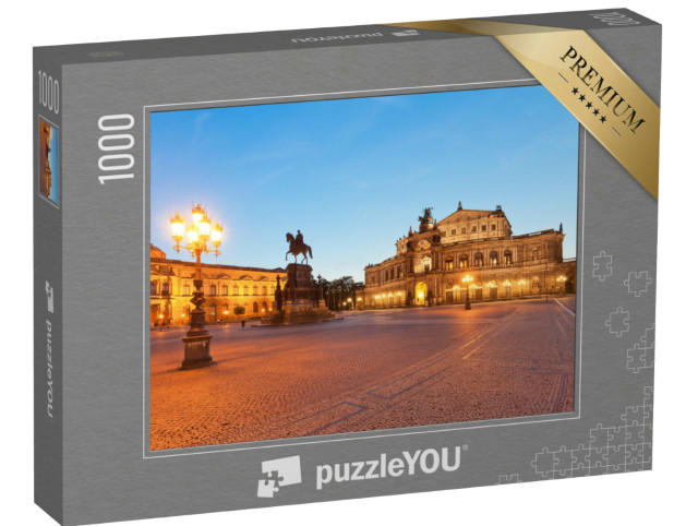 puzzle 1000 dílků „Drážďanská Semperova opera v ranní atmosféře“