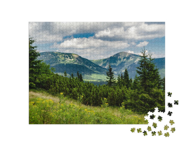 puzzle 1000 dílků „Sněžka, Krkonoše, Česká republika“